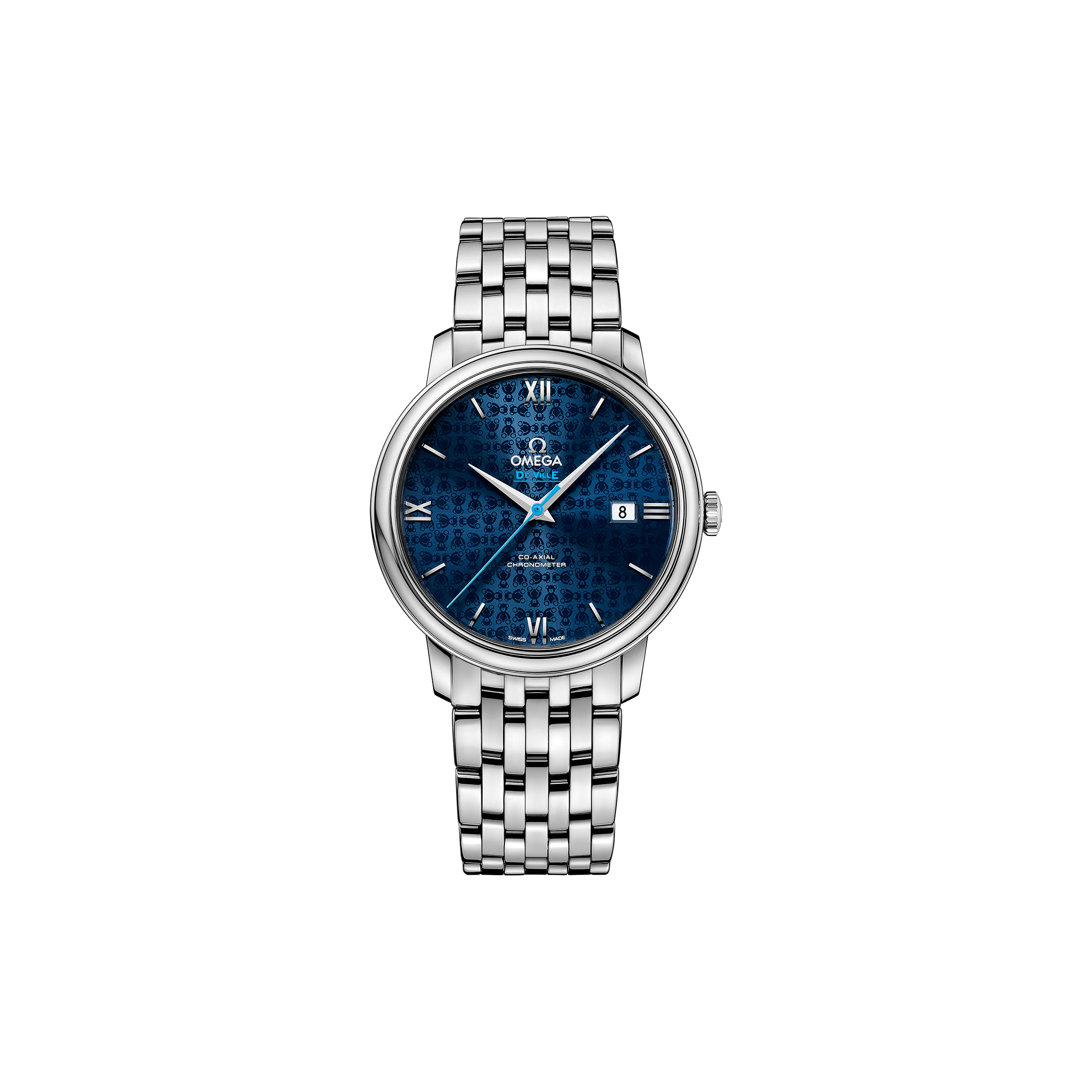 Om**a de ville prestige orbis blue watch 424.10.40.20.03.003